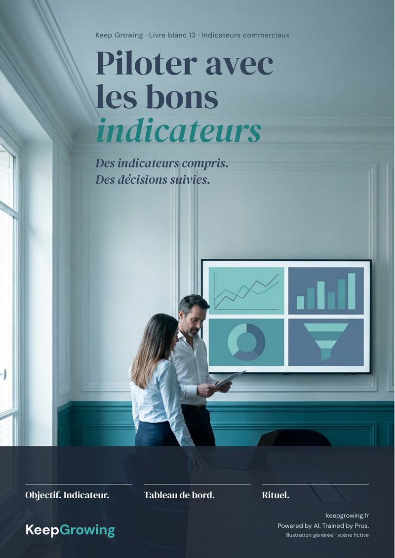 Couverture du livre blanc Keep Growing KG_13 : Piloter avec les bons indicateurs