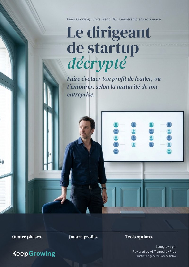 Couverture du livre blanc Keep Growing KG_06 : Le dirigeant de startup décrypté