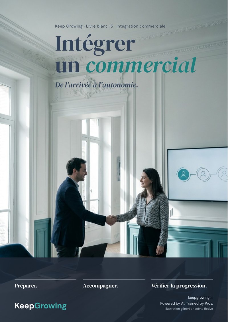 Couverture du livre blanc Keep Growing KG_15 : Intégrer un commercial