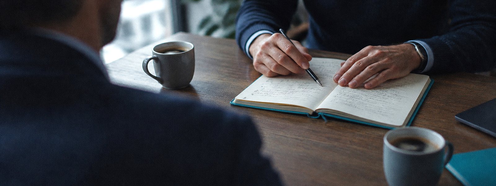 Séance de mentoring entre un dirigeant et son Business Partner